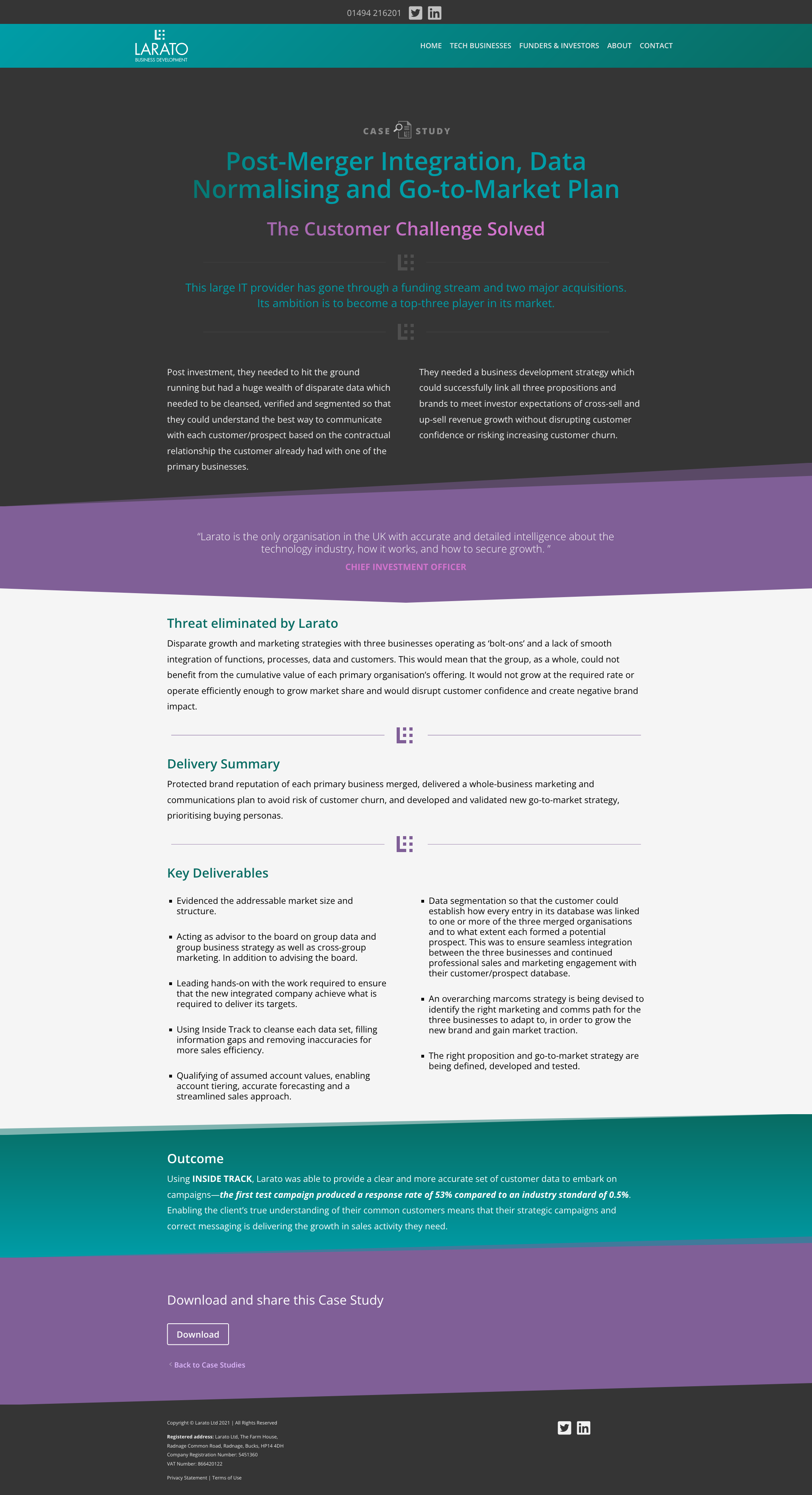 Larato website by Damion Chew Design | Case Study page